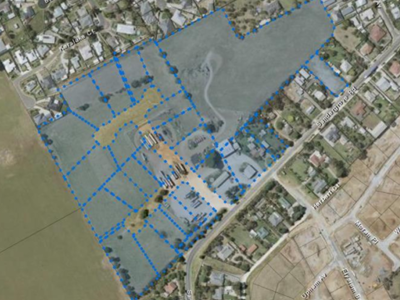 Arial map of the proposed allotments
